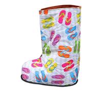 YsXoWiui Protège-Pied Enveloppe Plâtre Chaussette Imperméable Chaude Semelle Renforcée Antidérapante Tissu Doux Réutilisable Ajustement Facile Adaptée Femmes H, Coloful L