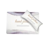 YsXoWiui Pu en cuir nail art et tapis nail art table coussin de table à éponge détachable douce tapis de bureau à nail pour manucure de salon de manucure, Violet