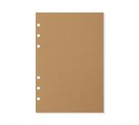 YsXoWiui Recharge Papiers Perforés Réassort Cahier Pages Détachables Papier de Qualité Polyvalent Anti Bavure pour Organisation Bureau Gestion Projets Usage Quotidien, A5, Papier Kraft