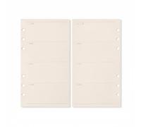 YsXoWiui Recharge Papiers Perforés Réassort Cahier Pages Détachables Papier de Qualité Polyvalent Anti Bavure pour Organisation Bureau Gestion Projets Usage Quotidien, A6, Plan Hebdo