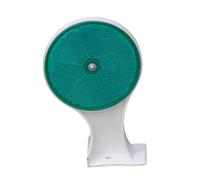 YsXoWiui Réflecteur de Chaussée Rond Marqueur de Chaussée Double Face Signalisation Réfléchissante Utilisation Extérieure pour Allées Jardins de Construc, Jaune et Vert