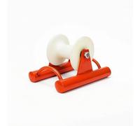 YsXoWiui Roue Guide Câble Poulie Guide Fil Roue Nylon Faible Friction Support Acier Équerre Solide Serrage à Vis pour Guidage au, Poulie Droite Roue De 200 Mm De Large