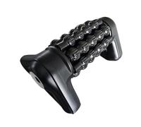 YsXoWiui Rouleau de Massage électrique Portatif Réglable, Outil Portable Au Design Triangulaire et à Picots Texturés, En Polypropylène et Métal, Commande, Noir et Argent