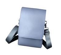 YsXoWiui Sac à Ciseaux de Coiffeur Pochette Professionnelle de Rangement pour Outils de Coupe Organisateur Multifonction PU Cuir Étui Pratique à Bandoulière, Gris