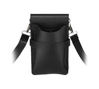 YsXoWiui Sac de Rangement pour Outils de Barbier, Porte-ciseaux de Coiffeur, Pochette de Taille En Cuir PU, Noir