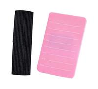 YsXoWiui Support de Extensions de Cils Plateau Porte-cils Palette Main Poignet Elastique Réglable Application Rapide Marquage Précis Plateau Léger Convient Maq, Rose Rouge 7 à 14 Mm