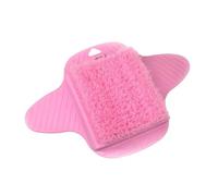 YsXoWiui Tapis de Douche avec Brosse de Nettoyage et Fonction Massage, Rose
