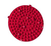 YsXoWiui Tapis Massage Pieds Acupression Mat Rond Plaque Particules PP Antidérapant pour Apaiser les Douleurs Plantaires Adapté aux Personnes Assises, Rouge