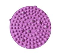 YsXoWiui Tapis Massage Pieds Acupression Mat Rond Plaque Particules PP Antidérapant pour Apaiser les Douleurs Plantaires Adapté aux Personnes Assises, Violet
