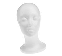 YsXoWiui Tête de Mannequin Féminine En Polystyrène, Support pour Mannequin, Présentoir pour Cheveux et Chapeaux