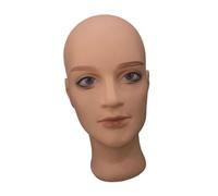 YsXoWiui Tête de Mannequin pour Perruques, Chapeaux, Postiches, Tête D'entraînement et de Présentation En PVC Réaliste, Idéale pour Salons de Coiffure, Dom, 04