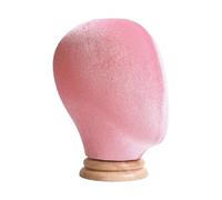 YsXoWiui Tête de Mannequin, Présentoir pour Chapeaux, Perruques, Bonnets et Accessoires Capillaires, En Matériau, pour Salons de Coiffure et Bijouterie, ROSE