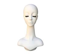 YsXoWiui Tête de Mannequin Professionnelle pour Femme, avec Support D'entraînement pour Chapeaux, Lunettes de Soleil, Bijoux, Salon, Lèvre Blanche