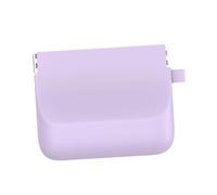 YsXoWiui Trousse de Toilette avec Pochette de Rangement pour Bandeau et Porte-cartes, Fabriquée dans Un Matériau Doux et Résistant pour La Peau, avec Fermeture, Violet S