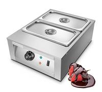 YSXXIAN Tempéreuse à Chocolat Professionnelle 800 W, Double cuve en Acier Inoxydable, contrôle Automatique de la température (30-85 °C), Bain-Marie pour Usage Professionnel.
