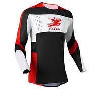 YSYFZ Chemise Manches Longues VTT Homme Chemise Manches Longues Moto Tout Terrain Chemise VTT Respirante et à séchage Rapide
