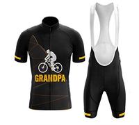 YSYFZ Maillot de Sport pour Hommes de Plein Air Costume Cyclisme Maillot de Sport à Manches Courtes Jersey + Short Respirant et séchage Rapide Printemps/été/Automne