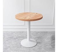 YSYJ Table Basse Moderne en Bois Massif Petite Table Demi-Ronde Design Table à Feuilles Tombantes pour bibliothèque étage Chambre Table Articles ménagers(60x60x75cm, H)