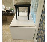 YSYP Bathtub Tray, Baignoire Couverture Anti-poussière Conseil Pliant poussière Couverture Isolation Baignoire, Baignoire Couvercle, obturateur Bain-Couvercle en PVC Blanc (Size : 132×70×0.6CM)