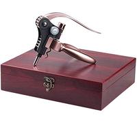 YSYPET Ouvre-bouteille de vin Set de tire-bouchon 9 en 1 Kit d'outils à levier Couleur cuivre.