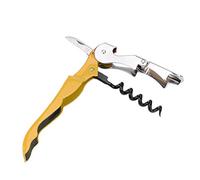 YSYPET Professional Red Wine Cork Screw Tire-Bouchon Multifonctionnel ouvre-Bouchon de Bouteille de bière (Jaune)