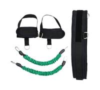Ysyqkn 1 Ensemble Résistance Élastique Boxe Bande Entraînement Jambes Système Puissance Athlétisme Sangles Réglables TPE Confortable Adapté Sport Collectif E, Vert 40 Livres