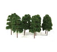 Ysyqkn 10 Arbres Miniatures, Vert Foncé, échelle Ho, Kits de Modélisme Ferroviaire, échelle 1:75