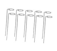 Ysyqkn 10 Pièces Tuteurs Plantes Grimpantes Supports à Installation Facile Tours Rustiques Compactes Racks à Fleurs Fer pour Parc Patio Terrasse Extérieure, Droit 10 Pièces