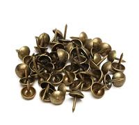 Ysyqkn 100 Pièces Alloy Furniture Tacks Clous Tapissier Décoratifs Fer Forgé Fixation Robuste Style Vintage Adaptés Décoration de Meubles Rembourrage Panier