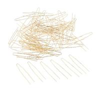 Ysyqkn 100 Pièces Épingles Cheveux Accessoires Barettes Fourchettes Métal Ornements U Forme Adapté Mariage Fête Création Coiffure Femmes Filles, Or