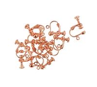 Ysyqkn 12 Billes à Clip pour La Fabrication de Bijoux DIY à Partir D'ébauches de Boucles d'oreilles à Vis