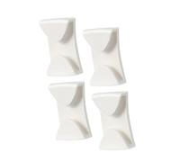 Ysyqkn 2 Pièces Clip de Lunettes de Ski Fixateur Polyvalent Antidérapant en PP pour Casque Ski/Snowboard Compatible Sports d'hiver Accessoire de Casque, Blanc 4 Pièces