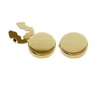 Ysyqkn 2 Pièces Couvre-Boutons Hommes Couvre-Boutons Rond Couvre-Boutons Tuxedo Couvre-Boutons Élégant Laiton Facile à Utiliser Convient à La Cérémon, Or
