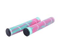 Ysyqkn 2 Pièces Poignées Guidon Vélo Antidérapantes Gaine Caoutchouc Souple Serrage Aluminium Amortissement Convient Randonnée Cycliste Vélo BMX, Vert