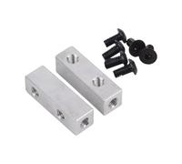 Ysyqkn 2 Pièces RC Servo Mount Support Direction Aluminium Accessoire Châssis Mise à Niveau 1/10 Voiture Crawler Convient Bricolage Collection, Argent
