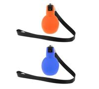 Ysyqkn 2 Pièces Sifflet Main Sifflet Sécurité Sifflet Enseignant Sifflet Pratique PVC Portable Forte Sonorité pour Arbitres Éducation Sport Adapté École, Orange Bleu Roi