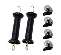 Ysyqkn 2X Poignée de Clôture électrique avec Crochet à Ressort Interne pour Clôture Agricole