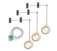 Ysyqkn 3 Pièces Feu de isation Modèle Accessoires de Routier Électrique avec Circuit Pré-câblé pour Maquette de Train Convient à Décor de