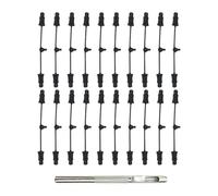 Ysyqkn 3s RC Voiture Bandes Retenues Caoutchouc Attaches Tirez Onglets Accessoires Utilité Fonctionnel Pratique Léger Convient pour Collection Modèles Voitur, 21 Pièces