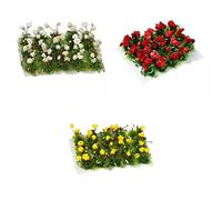 Ysyqkn 40 Pièces Miniature Arbres Modèles Décor Architecture Fonction Plastique Convient pour Train Maquette Jardin Ferme Photo Wargame Rue, 8X6X2cm
