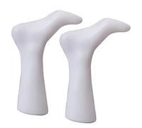 Ysyqkn 5 Pièces Mannequin Pied Présentoir Chaussettes Support Bas Plastique Moule Adulte Facile à Placer Conception Portable Adapté à Collection de C, Pied de femme Blanc, A