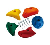 Ysyqkn 5 Pièces Prises d'escalade Murale Set Prises Grimpantes Matériel Résine Pose Rapide pour Enfants Adultes Utilisation Intérieure Extérieure Terrasse Pl, Grand