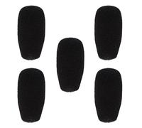 Ysyqkn 5 Pièces Wind Muff Protection Anti-bruit Mic Sponge Cover Filtre Windscreen en Éponge Convient pour Réunions et Conférences