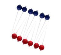 Ysyqkn 6 Pièces Boules Échelle Accessoires de Jeux de Balle à Lancer Boules de Remplacement en PP Corde Anti-enroulement Convient pour Activités, Bleu Rouge