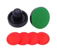 Ysyqkn 8 Pièces Air Hockey Poussoirs Table Arcade Pucks Garnitures Remplacement Poignée Facilite Jeu Glisse PP Adapté pour Célébration Maison Famille Sports, Bleu foncé