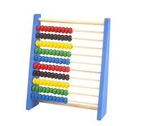 Ysyqkn Abacus Jouet Compteur Mathématique Perles Bois Développement Précoce Calcul Logique Convient Aux Enfants Apprentissage Motricité Fine Cadeau Éducatif, bleu L