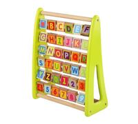 Ysyqkn Abacus Jouet Éducatif Lettres Alphabet Jouet Cadre de Comptage Enfant Bois Structure Solide Apprentissage Ludique Adapté Éveil Initiation