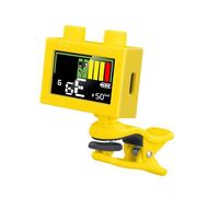 Ysyqkn Accordeur Guitare Accordeur Clip Digital Métallophone Électronique Grand Écran Affichage Précis Fonction Polyvalente Convient à Instrument Pratiqu, jaune