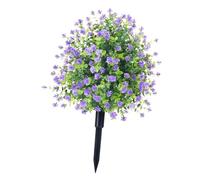 Ysyqkn Arbre Topiaire Artificiel Plante Décorative Arbuste Feuillage Buisson Synthétique Matériau PP Sans Arrosage Adapté à La Décoration Bureau Événement M, Violet