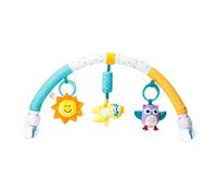 Ysyqkn Arche de Jeu Mobile pour Poussette, Arche D'activités avec Hochet, Jeu Sensoriel Flexible et Clips Robustes, Adapté à Toutes Les Occasions, Paresseux